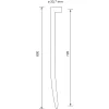 SCHÖSSWENDER rúdfogantyú - hossz: 800 mm lyuktávolság: 720 mm nemesacél