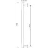 SCHÖSSWENDER rúdfogantyú - hossz: 1700mm lyuktávolság: 1630 mm nemesacél