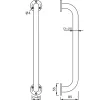 KWS tolókapu fogantyú 8503500 mm acél fekete lakkozott