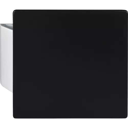 KWS lapfogantyú SARAH 150x150x10 mm alu ezüst eloxált/fekete bevonatos