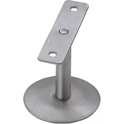 Lépcsőkorláttartó lapos rozetta ? 61 mm faltáv.  58 mm nemesacél
