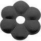 Díszrozetta (gerendaalátét) átmérő 80x4 mm furat-átmérő 17 mm fekete porszórt (C)