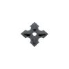 Díszrozetta (gerendaalátét) átmérő 80x80x4 mm furat-átmérő 13 mm fekete porszórt acél