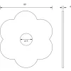 Díszrozetta (gerendaalátét) átmérő 80x4 mm furat-átmérő 13 mm fekete porszórt (B)