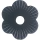 Díszrozetta (gerendaalátét) átmérő 80x4 mm furat-átmérő 17 mm fekete porszórt (B)