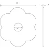 Díszrozetta (gerendaalátét) átmérő 80x4 mm furat-átmérő 17 mm fekete porszórt (B)