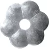 Díszrozetta (gerendaalátét) átmérő 80x4 mm furat-átmérő 17 mm fekete porszórt acél