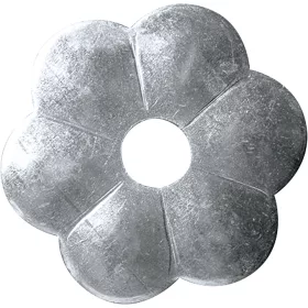   Díszrozetta (gerendaalátét) átmérő 80x4 mm furat-átmérő 17 mm fekete porszórt acél