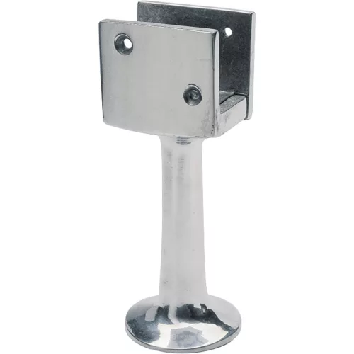 Válaszfal tartóláb U-alakú állítható padlótávolság 100 mm ezüst elox.