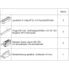 HAWA Junior 100/B vasalatszett fához 2 Standard ütköző tartócsavar +20mm