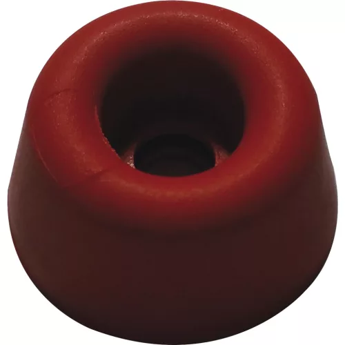 Gumiütköző átmérő 20 mm magasság 10 mm piros gumi