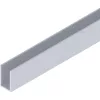 SOLIDO 100/HELM 140/GT-S 150 U-előlap méretre vágva L=6000 mm eloxált ezüst