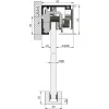 HELM GT-L 50 beillesztők. üveg 8-10 mm L=2000 mm 50 kg alumínium ezüst eloxálva