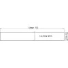HELM GT-L 50 beillesztők. üveg 8-10 mm L=2000 mm 50 kg alumínium ezüst eloxálva