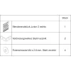 HAWA Junior 100/Z takarósapka szett klipes előlaphoz 59mm jobbos ezüst (30142)