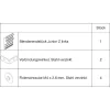 HAWA Junior 100/Z takarósapka szett klipes előlaphoz 66 mm balos ezüst (30143)