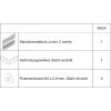 HAWA Junior 100/B takarósapka szett klipes előlaphoz 53mm jobbos ezüst(30146)