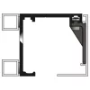 HELM GT-L takarósapka szett 15 mm-es távtartó profillal matt fekete