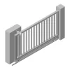 Tolóajtó-acélgörgő ? 45 mm galvanikusan horganyzott acél