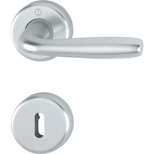 MARIBOR rozettás kilincsgarnitúra BB, 39-47, alumínium ezüst eloxált