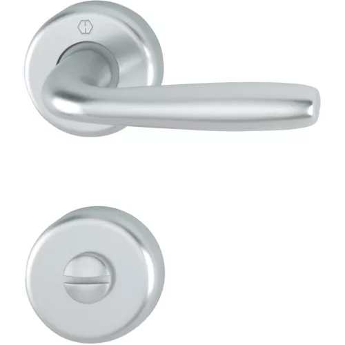 HOPPE MARIBOR rozettás kilincsgarnitúra 39-47 mm ezüst eloxált WC