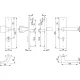 HOPPE AUSTIN biztonsági kilincsgarnitúra PZ88 62-72 mm fekete