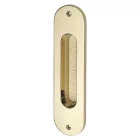   MARCHESI tolóajtókagyló ovális 38 x 152 mm polírozott sárgaréz PVD
