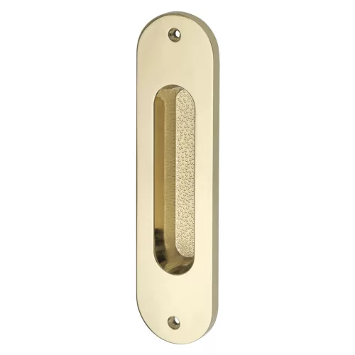 MARCHESI tolóajtókagyló ovális 38 x 152 mm polírozott sárgaréz PVD