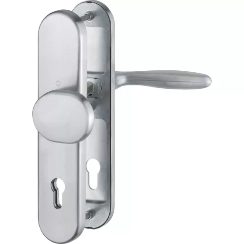 HOPPE VERONA biztonsági gomb/kilincs garnitúra PZ88 67-72 mm inox