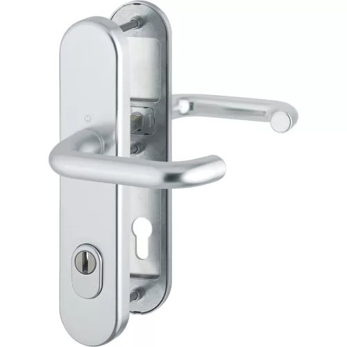 HOPPE PARIS biztonsági kilincsgarnitúra PZ92 77-87 mm ezüst