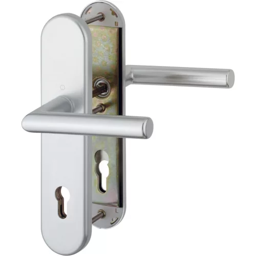 HOPPE AMSTERDAM biztonsági kilincsgarnitúra PZ88 67-72 mm ezüst