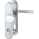 HOPPE AMSTERDAM biztonsági gomb/kilincs garnitúra PZ88 57-67 mm ezüst