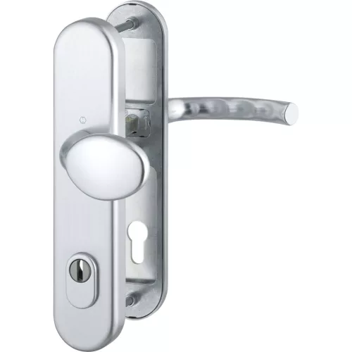 HOPPE TOKYO biztonsági gomb/kilincs garnitúra PZ88 67-72 mm ezüst