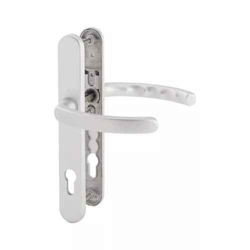 HOPPE LUXEMBOURG Hosszúpajzsos Kilincsgarnitúra PZ88 85mm ezüst eloxált