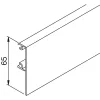 HELM 53 vasalatkészlet fali fa 50 kg futósín L=2100 mm fedlap ezüst