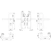 HOPPE PARIS biztonsági kilincsgarnitúra PZ92 62-72 mm