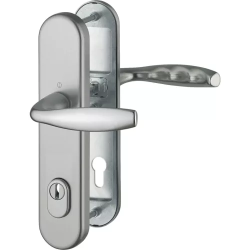 HOPPE NEW YORK biztonsági kilincsgarnitúra PZ88 67-72 mm nemesacél