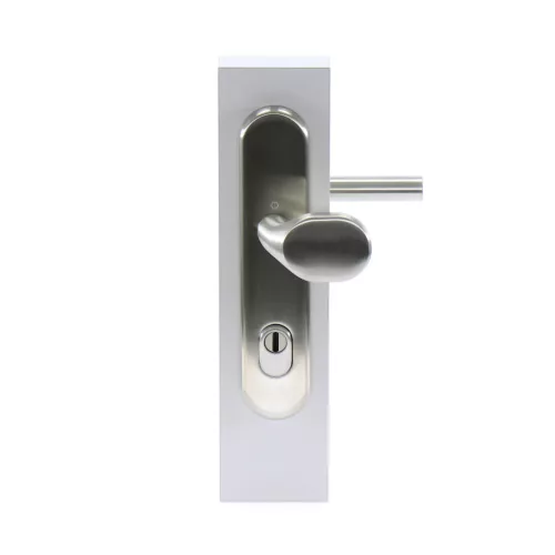 HOPPE AMSTERDAM biztonsági gomb/kilincs garnitúra PZ88 37-47 mm matt