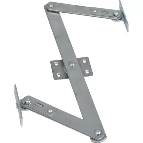 Felülvilágító Z-olló működtető kar 120 mm középdarab 280 mm acél horganyzott