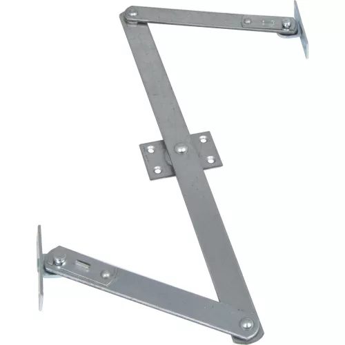 Felülvilágító Z-olló működtető kar 150 mm középdarab 350 mm acél horganyzott