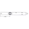 Tokozott retesz 400 mm horganyzott acél