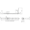 Tokozott retesz 500 mm horganyzott acél
