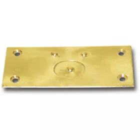   Retesz zárólemez rugós lezárással 78 x 34 mm fényes sárgaréz