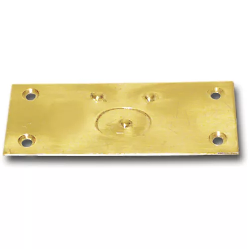 Retesz zárólemez rugós lezárással 78 x 34 mm fényes sárgaréz