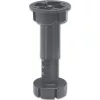 kábelátvezető porfogó kefével152 x 52 mm cinkprésöntvény fekete matt