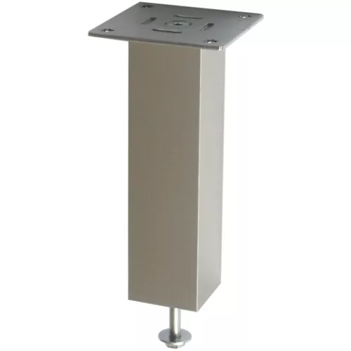 Bárkonzol Capri fa egyenes 50 x 50 mm 170 mm magas nemesacél hatású alumínium