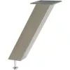 Bárkonzol Capri fa egyenes 50 x 50 mm 170 mm magas nemesacél hatású alumínium