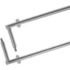 Bárkonzol Capri egyenes 50 x 50 mm magasság 230 mmalumínium fekete