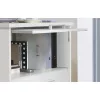 Bárkonzol Capri egyenes 50 x 50 mm magasság 230 mmalumínium fekete