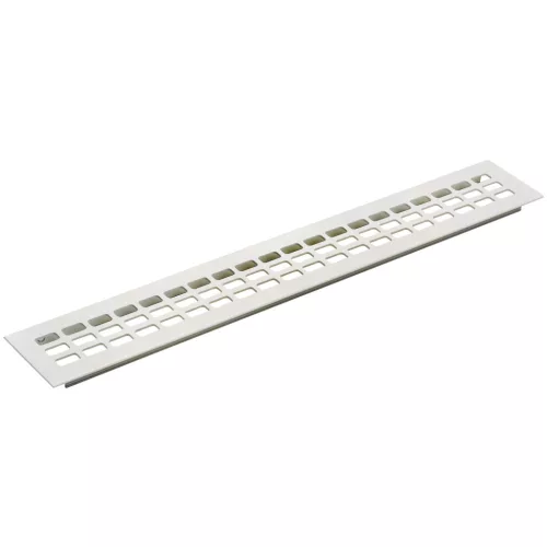 Szellőzőrács mm 1000 x 60 mm alumínium fehér bevonatos